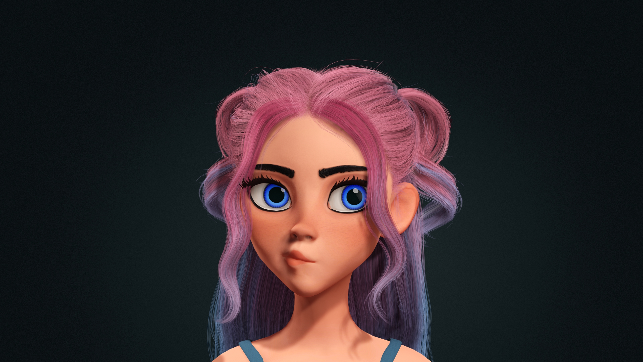 Syber Cute 3D Girl Model Blender Market