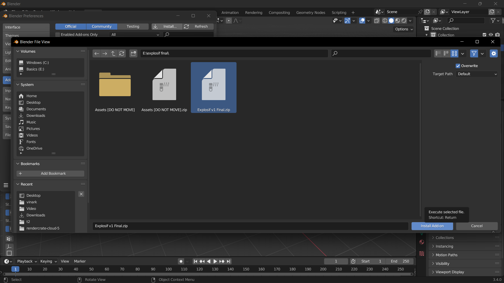 Explosif v.1 Add Explosions to your scene Blender Market