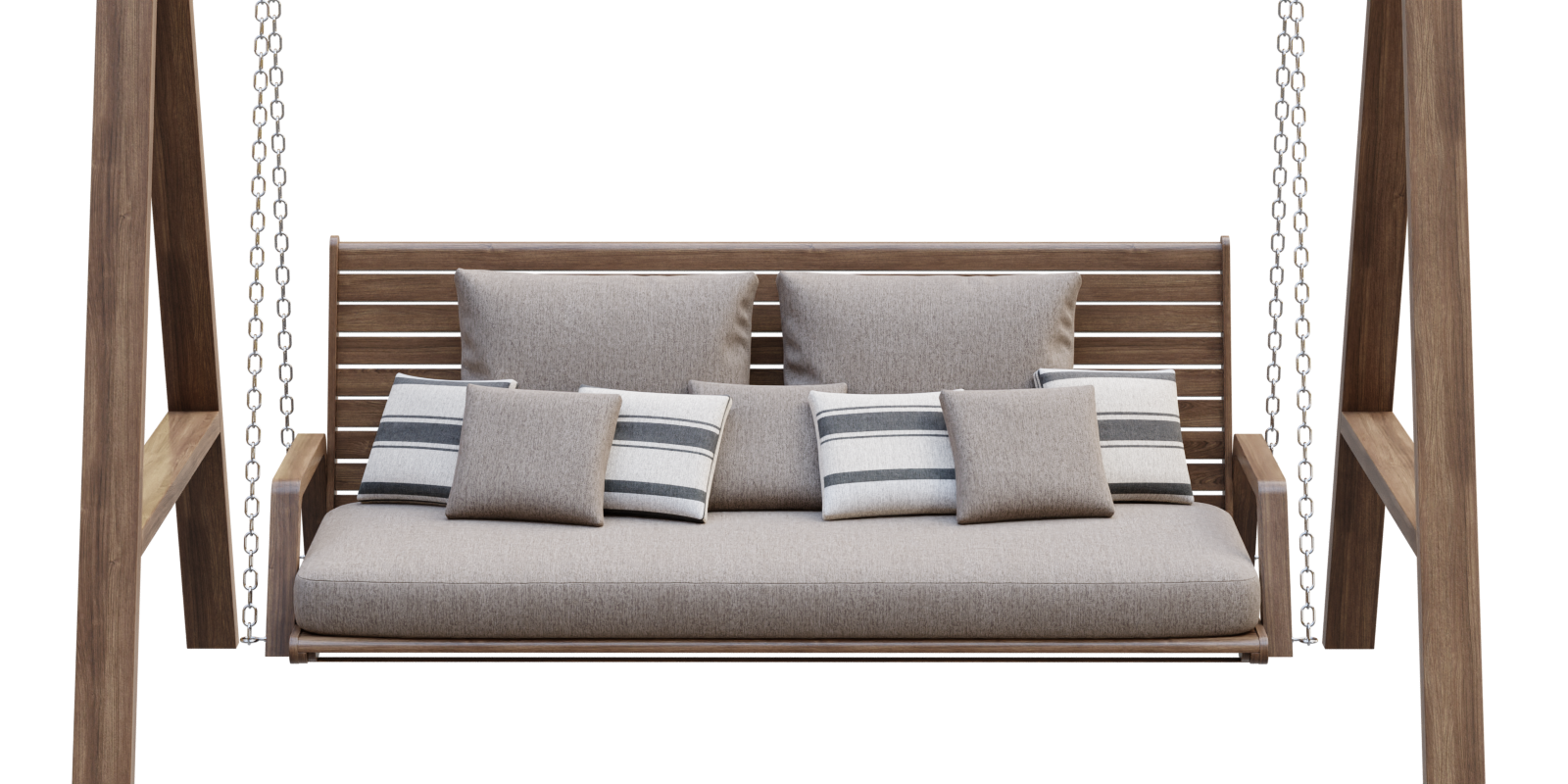 Swing Mary wooden double garden swing Otdoor Exterior Swing With