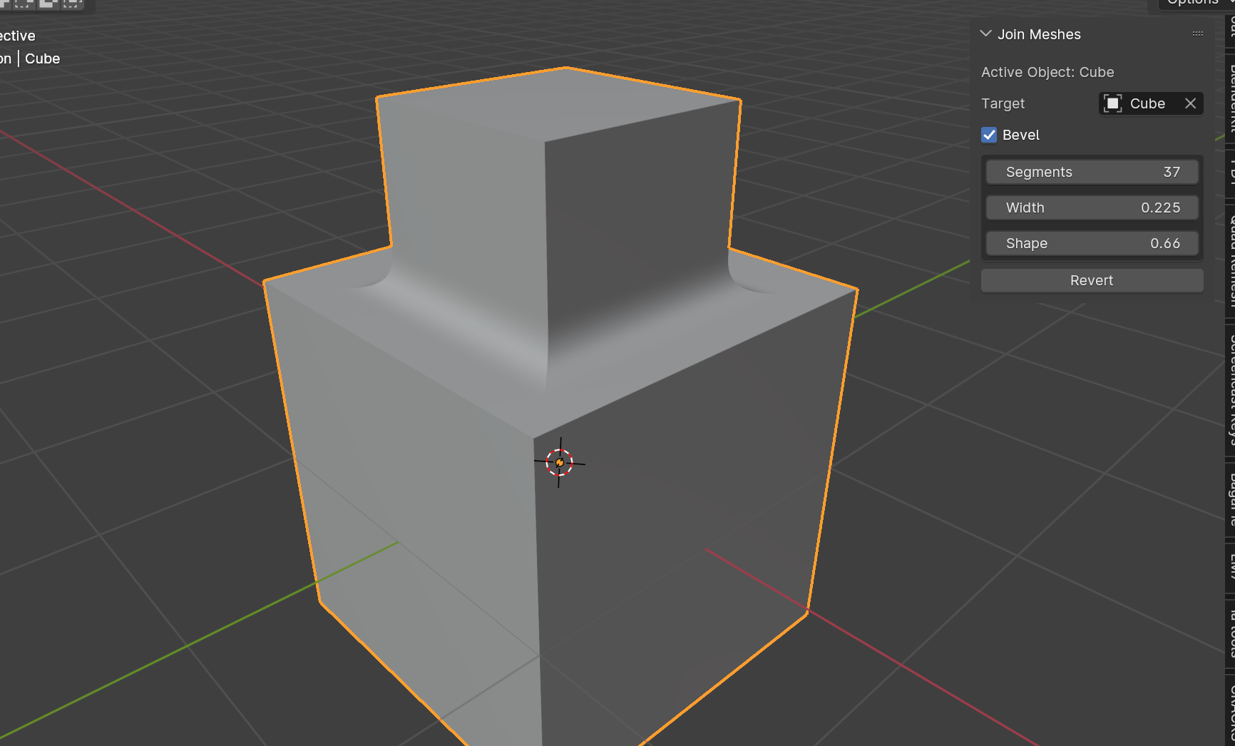 Bevel Joints addon will join meshes and add a nondestructive live