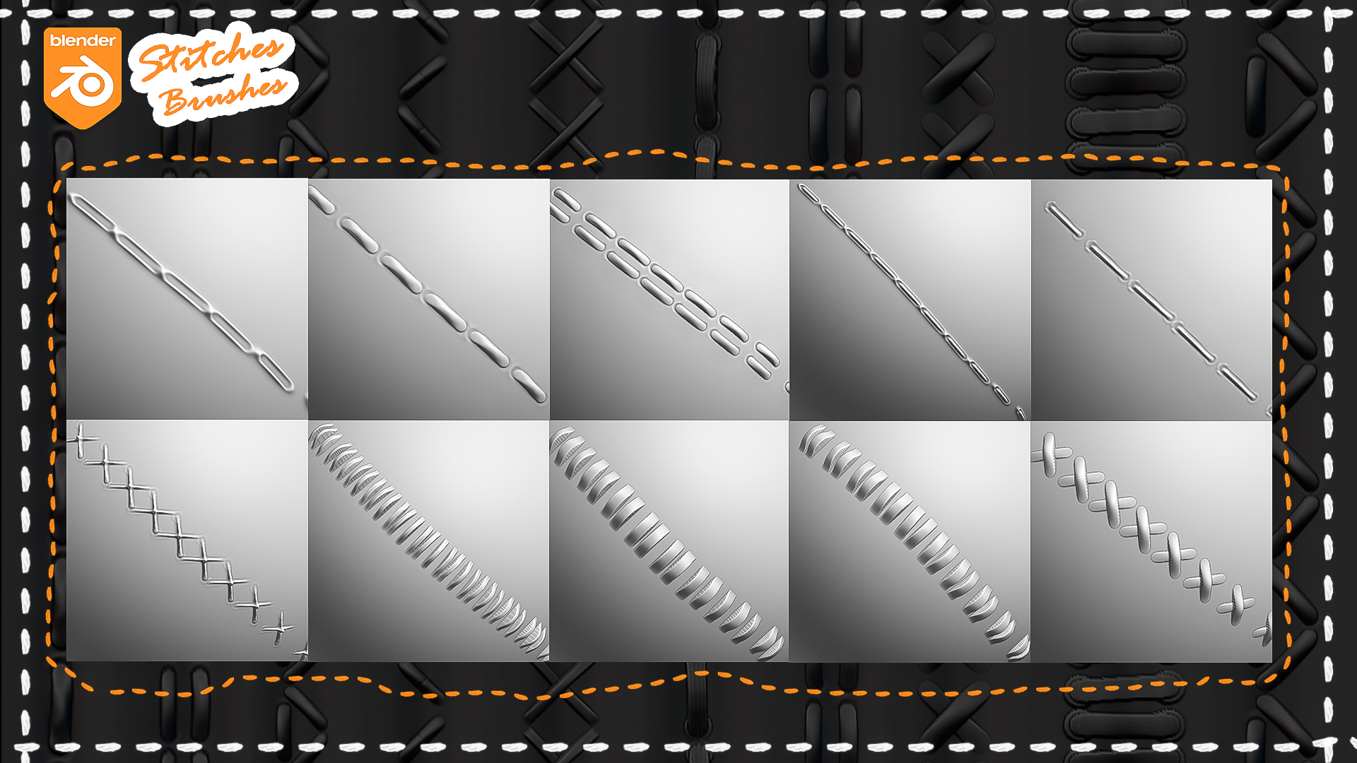 Stitches Fabric Brushes for Blender Blender Market