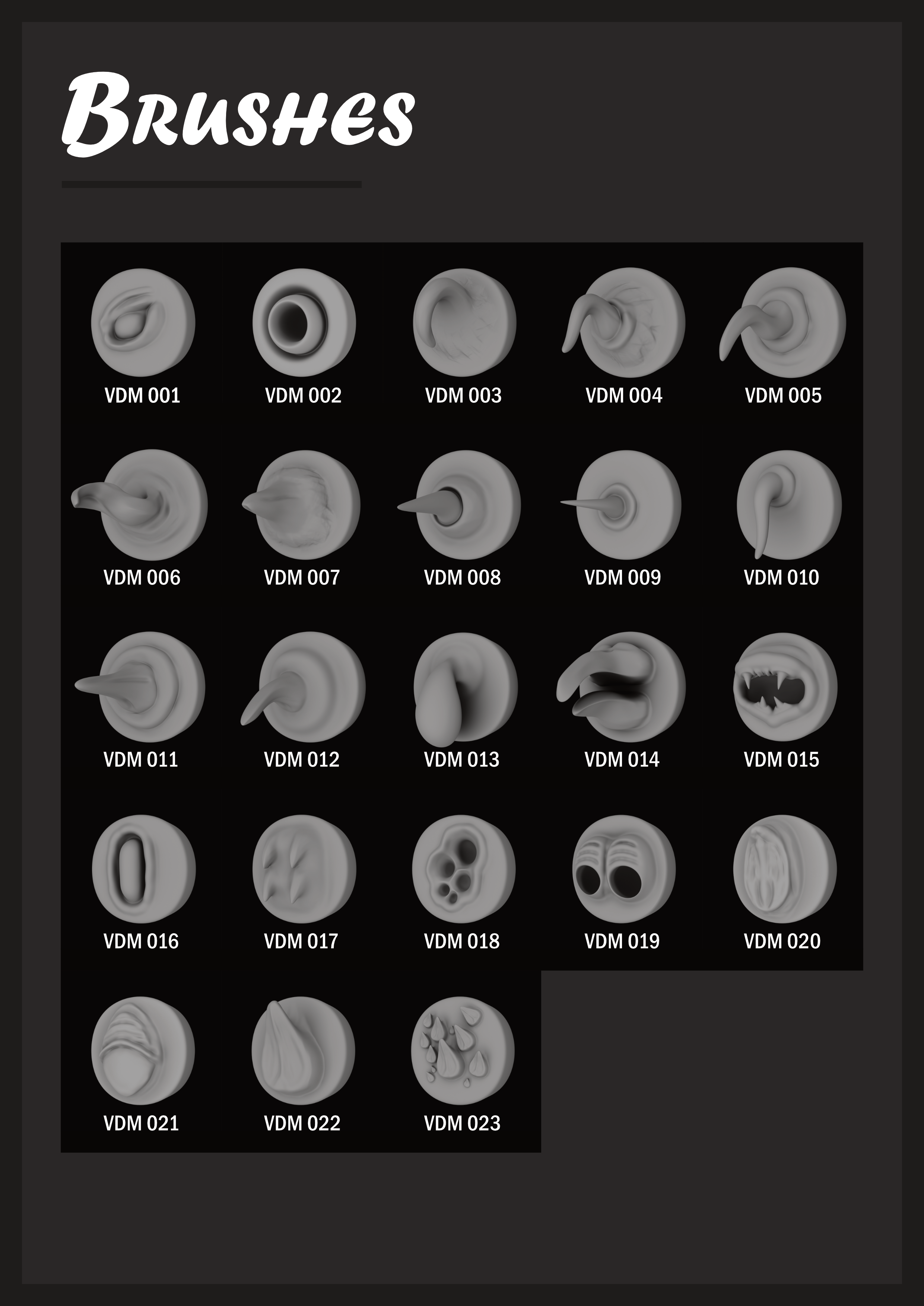 VDM Blender Brushes Creature Edition Blender Market