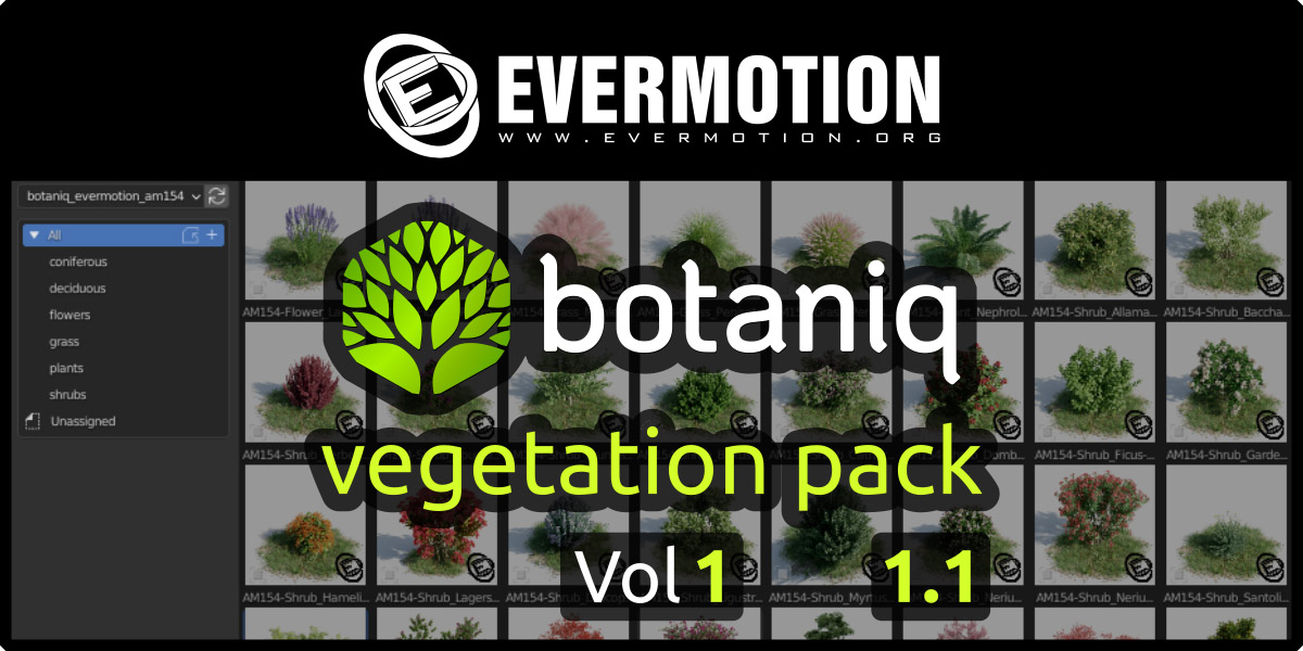 EVERMOTION vegetation pack vol. 1