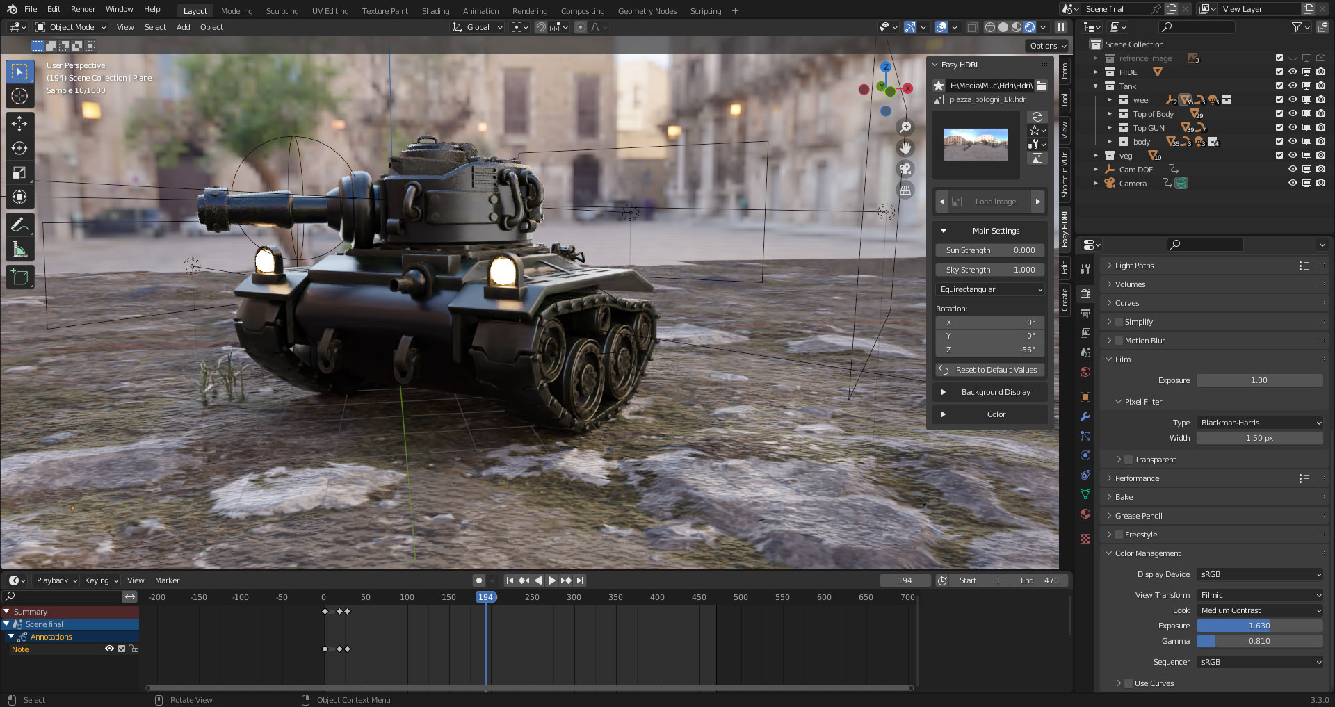 Modeling and animating a fantasy Tank in Blender Blender Market