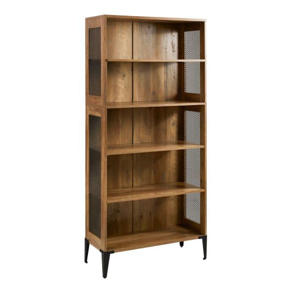 Urban Industrial Metal Mesh Bookshelf Blender Market