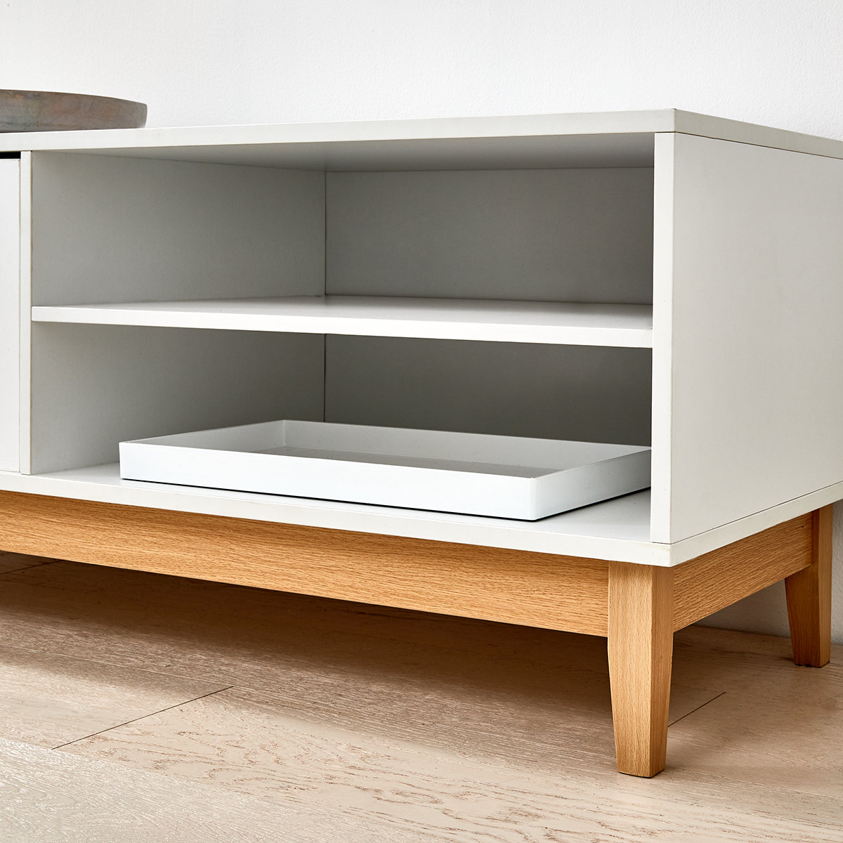 Solid Wood TV with Drawers Modern TV Stand Blender Market