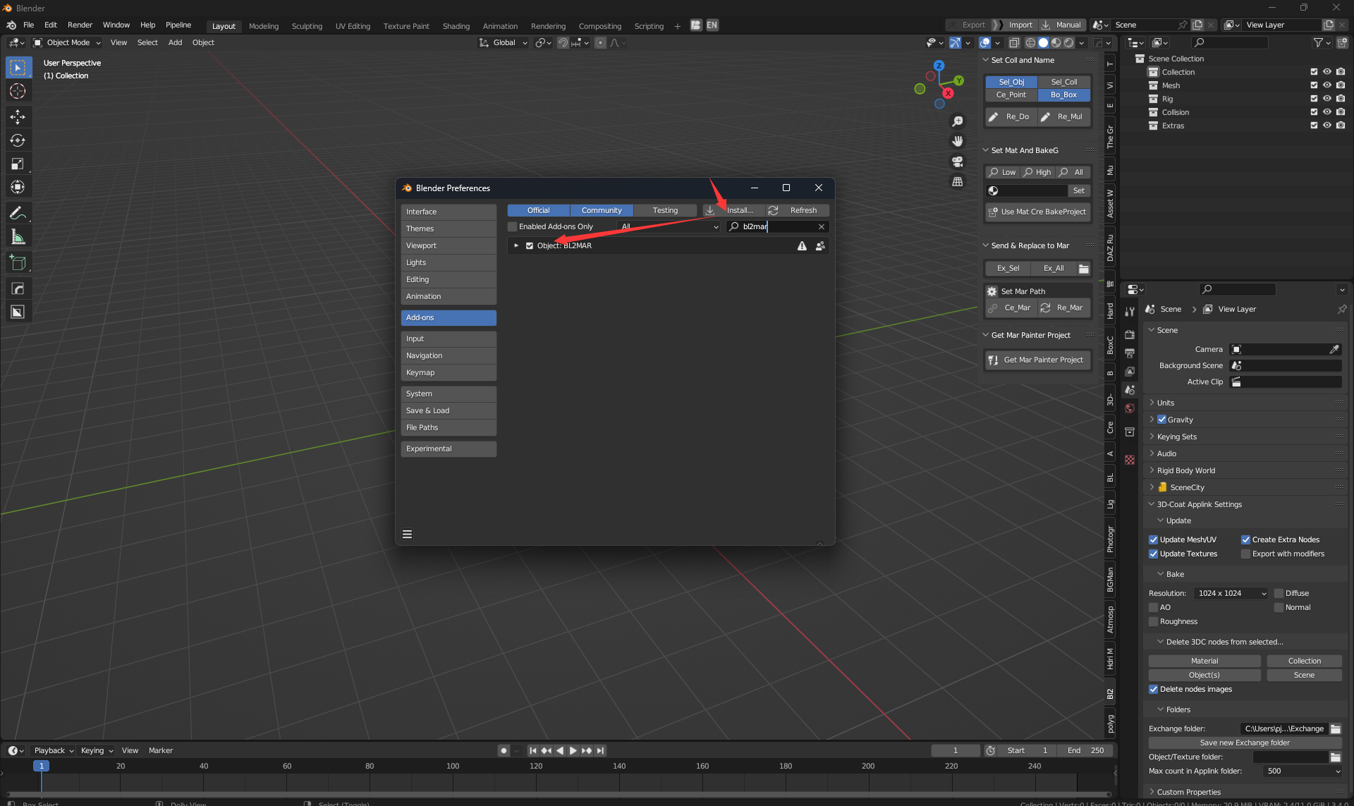 bl2mar(blender connect Marmoset toolbag) - Blender Market