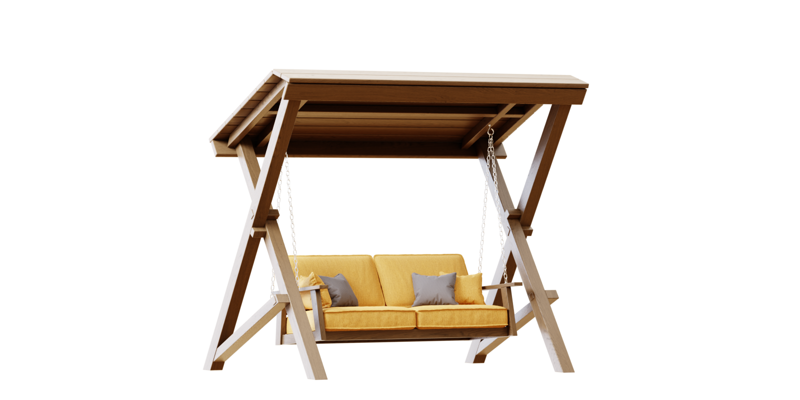 Swing Nia Wooden DoubleSeater Garden Swing Outdoor Exterior Swing