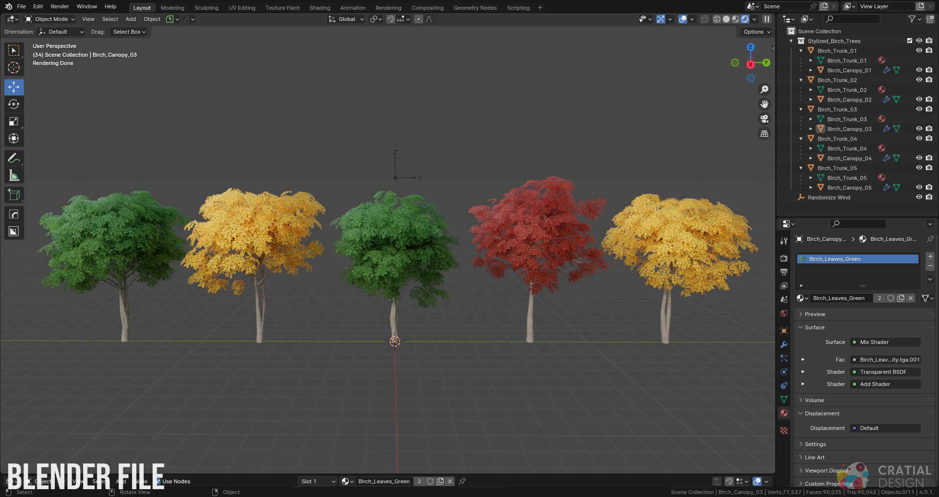 stylized-birch-trees-blender-market